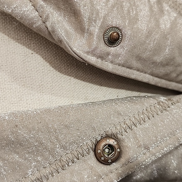 Tribal Blazer Shimmering Lightweight Jacket Champagne Size 10 - Picture 11 of 17